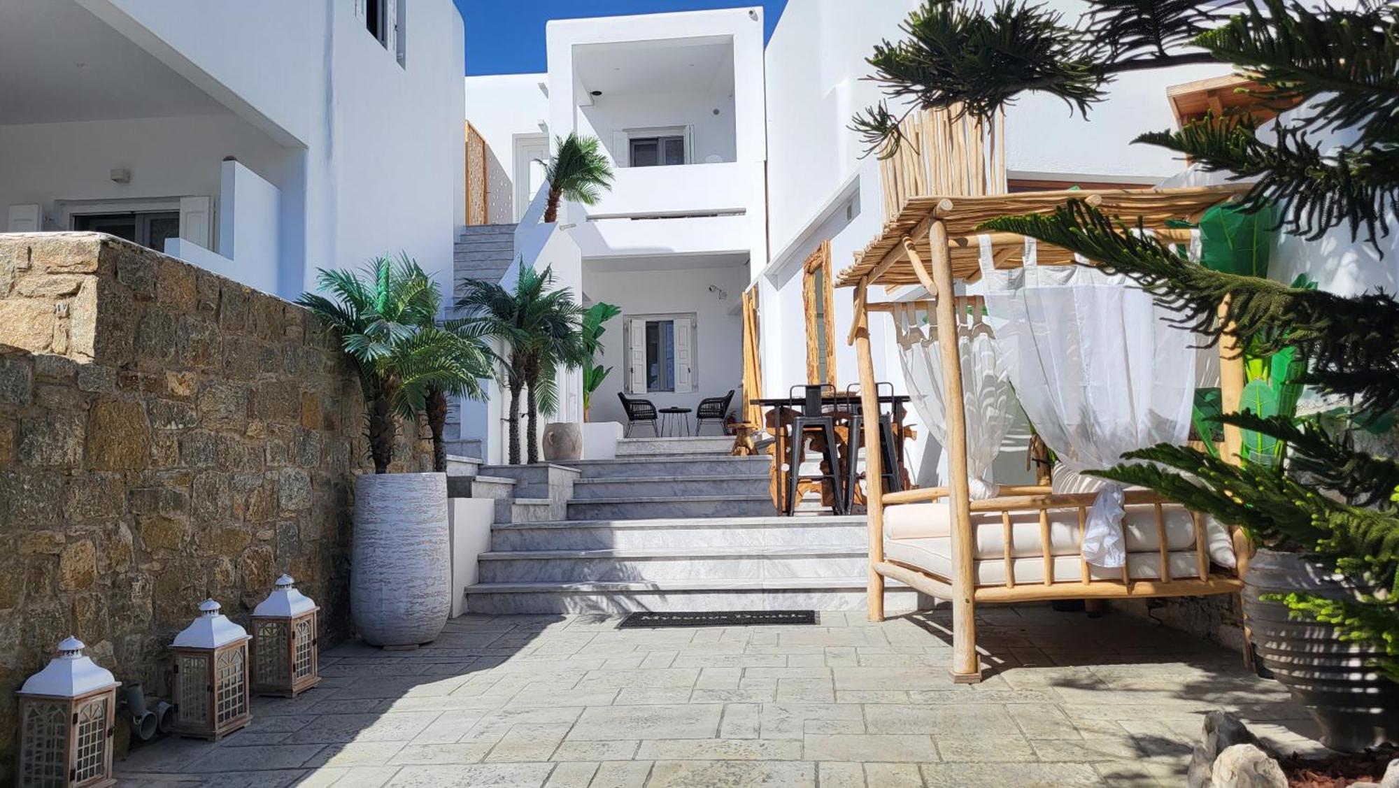 Mykonos Double Luxury Mini Suites - Adults Only アノ・メラ エクステリア 写真